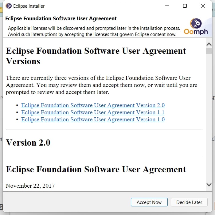 Eclipse Installation